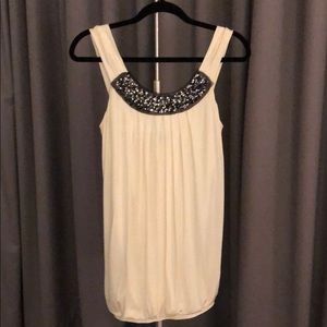 White mini dress